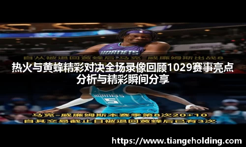 热火与黄蜂精彩对决全场录像回顾1029赛事亮点分析与精彩瞬间分享